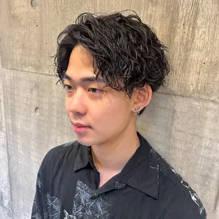 ショート パーマ メンズ ツイスパ/メンズ パーマ/歩夢のヘアスタイル