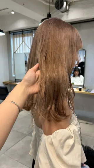 ミディアム カラー じゅわっと暖色カラー 🍊Moemiのヘアスタイル