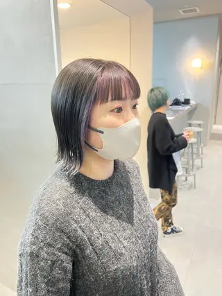 ショート カラー 吉沢遣人/レイヤー 艶カラー/抜け感のヘアスタイル