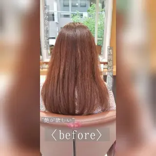 セミロング カラー 田中 孝征のヘアスタイル