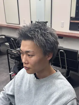 ショート メンズ 柏メンズカットパーマ NO.1タイチのヘアスタイル