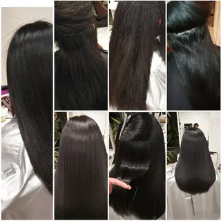 ロング 酸性ストレート／カラ ー/山下高明のヘアスタイル