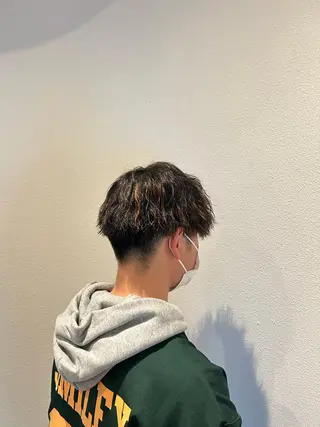パーマ メンズ レイヤー/ブリーチ/ 渋谷/ルル🌿のヘアスタイル