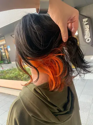ミディアム カラー SHU NTAのヘアスタイル