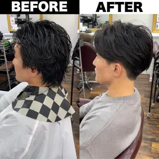 パーマ メンズ Soleria 田中慎一のヘアスタイル
