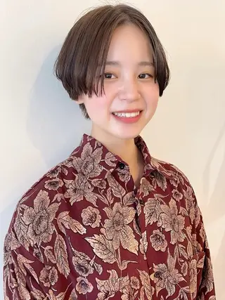 ショート カラー 村田 奈月のヘアスタイル