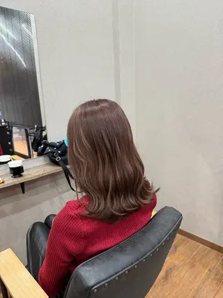 ロング カラー 鵜飼 真伍のヘアスタイル