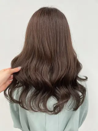 ロング カラー ヘアアレンジ 🪞韓国🤍大人っぽ 艶髪🤍FRUITSのヘアスタイル