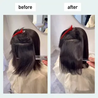 ミディアム ジョー/ 縮毛矯正の専門家のヘアスタイル