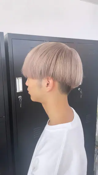 カラー メンズ エビスザキレン／メン ズ／心斎橋🌳のヘアスタイル