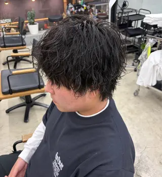ショート パーマ メンズ メンズ専門サロン wokeのヘアスタイル