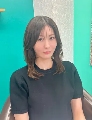 セミロング 田牧 みゆきのヘアスタイル