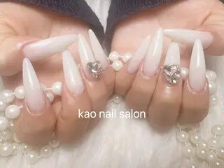 ネイル kao nail マグネット/長さだしのネイルデザイン