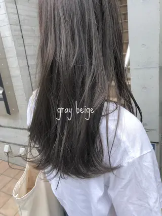 セミロング カラー ヘアアレンジ ブリーチなし透け感/ マンツーマン/Ryoのヘアスタイル