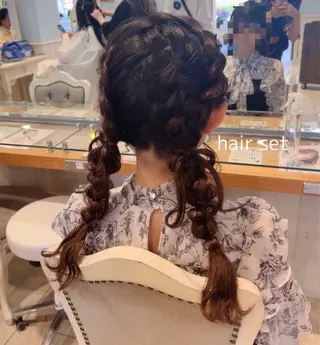 ロング ヘアアレンジ ヘアアレンジ🪿イデ ミユウ🪿のヘアスタイル