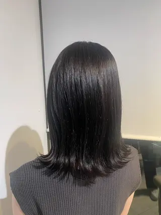ミディアム カラー 伊藤 歩のヘアスタイル