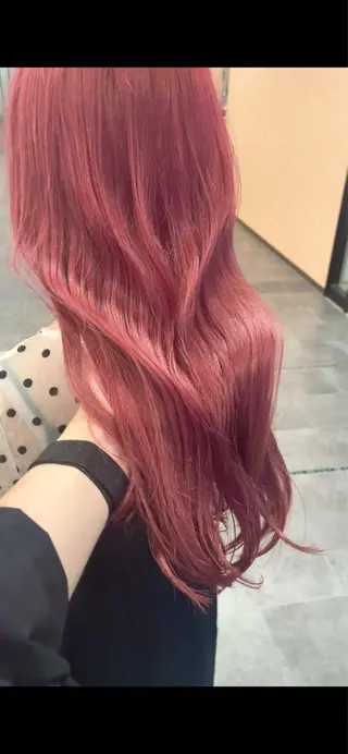 ロング カラー 梅田美容室/ ウルフカットのヘアスタイル