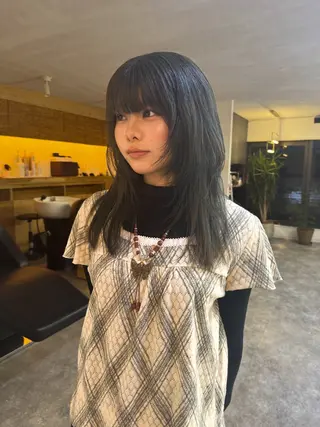 セミロング カラー Seeknext // Rukaのヘアスタイル