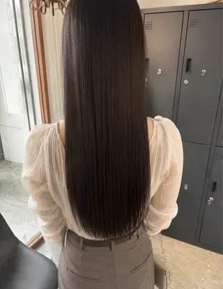 ロング 髪質改善/美髪矯正/ つやカラー楓のヘアスタイル