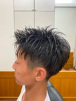 ショート メンズ 森　敦生👑 メンズカット＆パーマのヘアスタイル