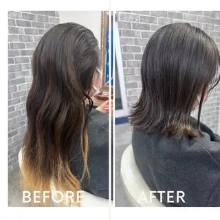 ミディアム Noyヨシモト ヒロトのヘアスタイル