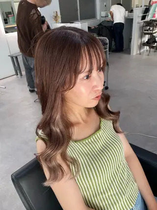 ロング カラー ヘアアレンジ Cielro/ダブル カラー/西田咲希のヘアスタイル