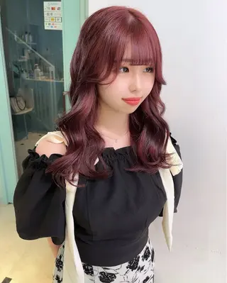 セミロング カラー ヘアアレンジ 愛されカラー🩷 はるなのヘアスタイル