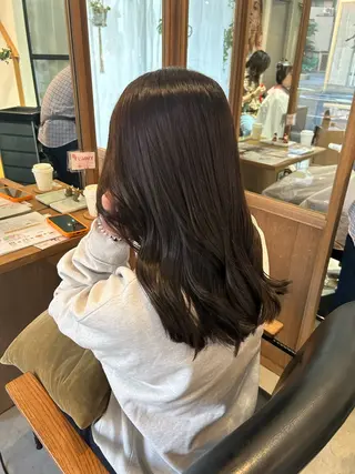 セミロング カラー FERIA池田/ 大達咲月のヘアスタイル