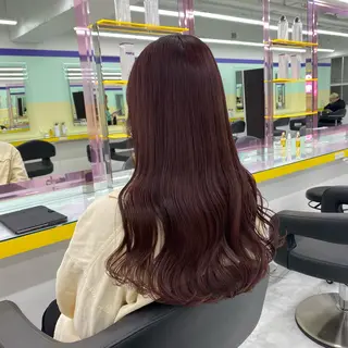 セミロング カラー ヘアアレンジ mai🍑暖色カラー /レイヤー💖のヘアスタイル