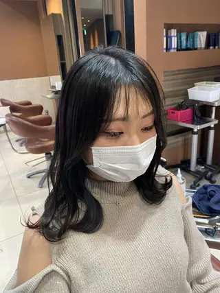 ミディアム メッシュ&パーマ特化 🔥山田雄大🔥のヘアスタイル