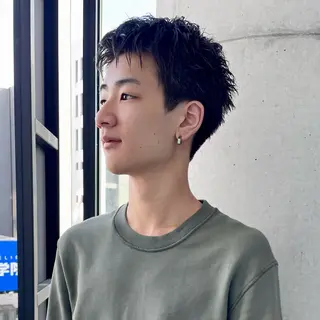 ショート メンズ ⚾️横浜メンズカット 阿部龍馬🍺🍔のヘアスタイル