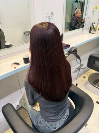 カラー 🇰🇷韓流暖色ヘア 🍒saaya🍒のヘアスタイル