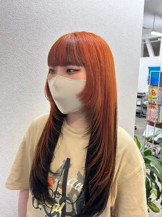 ロング カラー ﾖｼﾀﾞ ﾕｶのヘアスタイル