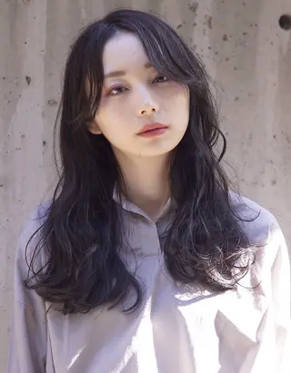 パーマ hoNua. 栄/透明感カラーのヘアスタイル