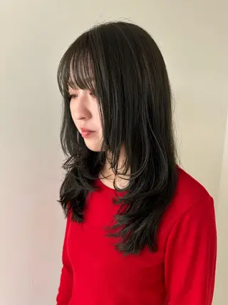 ロング カラー ケアパーマ/ケアブリ ーチdaisukeのヘアスタイル