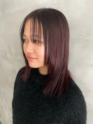 ミディアム カラー ブリーチ✧︎デザイン ゆうのヘアスタイル