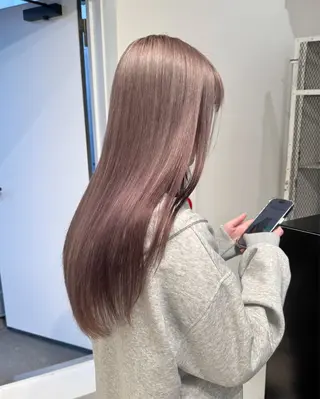ロング カラー ヘアアレンジ 艶ハイトーン/ヘア アレンジAYAKAのヘアスタイル