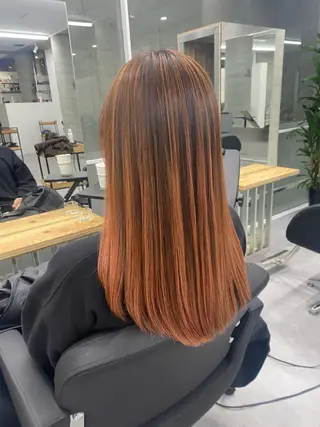 セミロング カラー welring hair salonのヘアスタイル