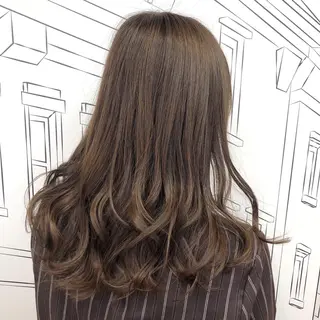 セミロング カラー TOMOKA 艶髪/透明感カラーのヘアスタイル