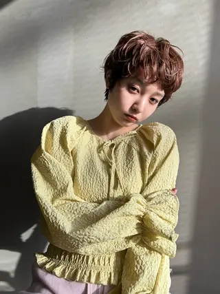 ショート カラー ショート/ボブ/ 心斎橋/宮脇美奈のヘアスタイル