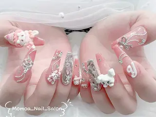 ネイル MoMoA Nail ネイル長さ出し専門店のネイルデザイン