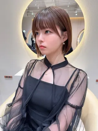ショート カラー 縮毛矯正✨🫧 レイヤー川村利幸のヘアスタイル