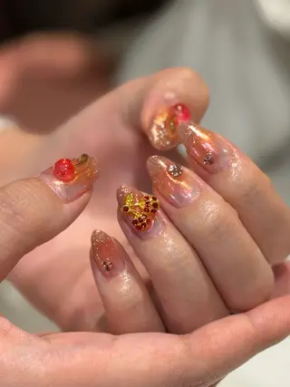 ネイル yume 大人ガーリーネイルのネイルデザイン