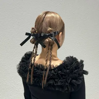ヘアアレンジ ヘアセット/ミニボブ /レイヤー 山田寛菜のヘアスタイル