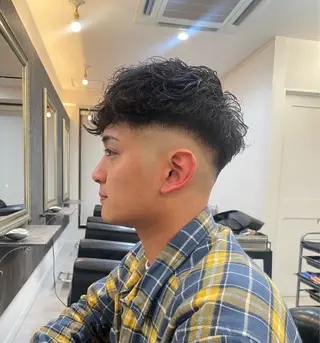 ショート メンズ メンズ特化🔥再現度 高カット/パーマ/元のヘアスタイル