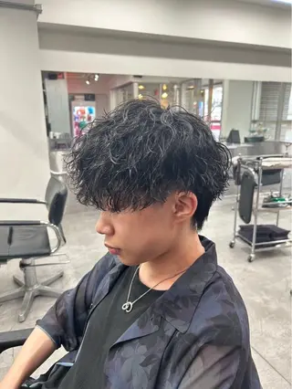 パーマ メンズ メンズ特化✨️ 韓国風パーマ🔥一八のヘアスタイル