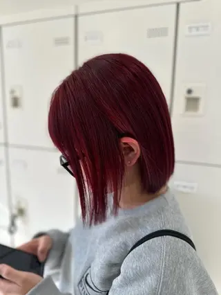 カラー 🍒renka🍒 ボブ/ショート/暖色のヘアスタイル
