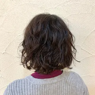 ミディアム カラー パーマ ✂︎中山竜哉✂︎ 川崎スタイリストのヘアスタイル