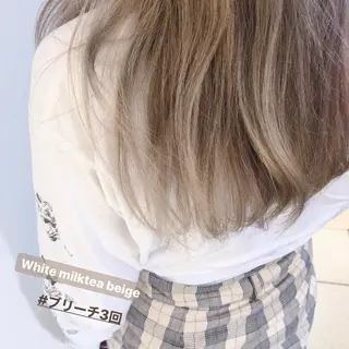 セミロング カラー 韓国hair ·͜· watanabeのヘアスタイル