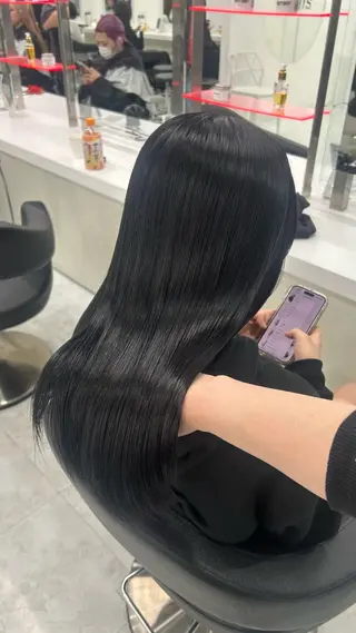 ロング カラー パーマ ヘアアレンジ メンズ キッズ 盛れ韓国ハイトーン 🎀Himari🎀のヘアスタイル